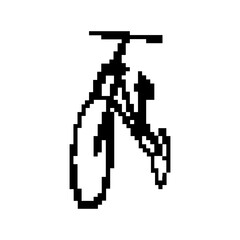 Fototapeta premium pixelate bicycle icon