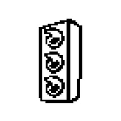 pixel road traffic light icon