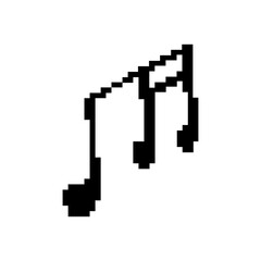 pixel musical note icon