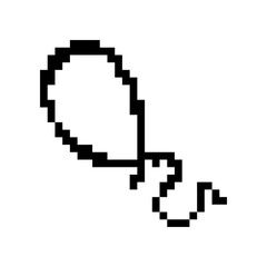 Fototapeta premium pixelate balloon icon