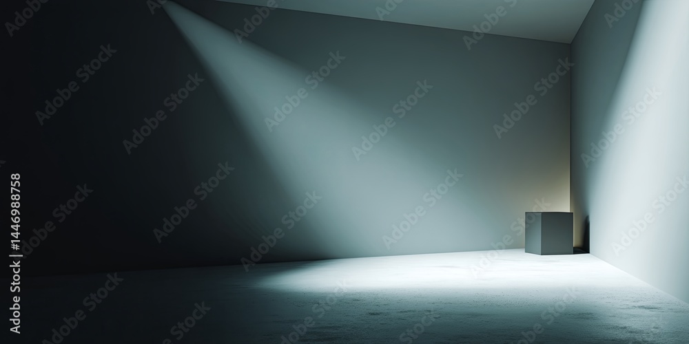 Poster minimalist studio background with soft lighting for product photography, display, and artistic prese
