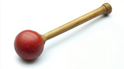 Croquet mallet isolated on white background