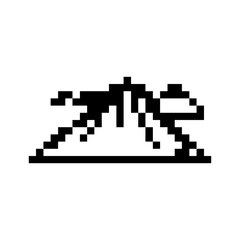 pixel mountain icon