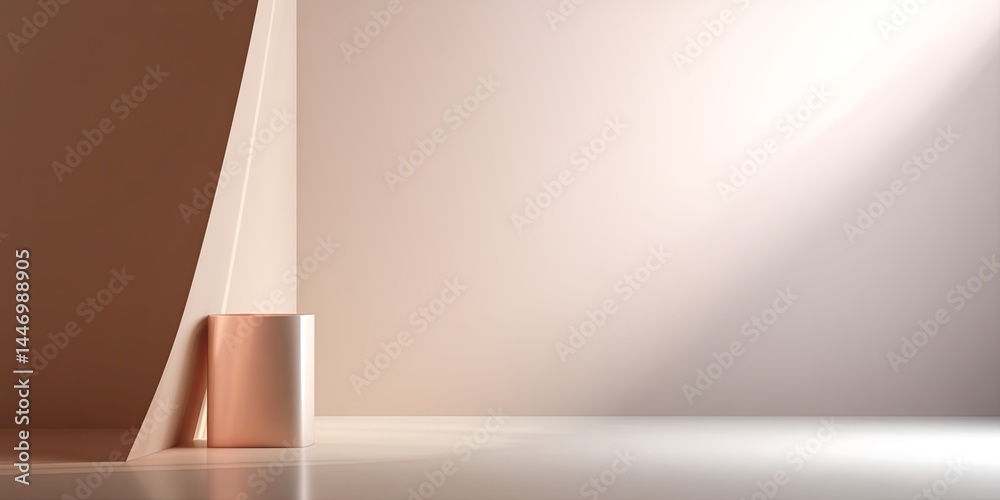 Fototapete Minimalist Empty Background with Subtle Gradients Perfect for Displaying Products, Text, or Artwork for Various Creative Projects and Marketing Needs