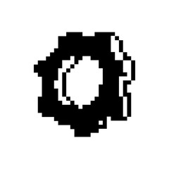 Fototapeta premium pixel gear icon
