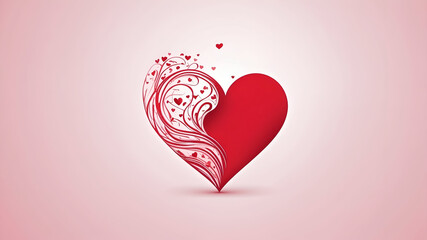 "Abstract Heart Background &ndash; Romantic Vector Design with Artistic Flair"

