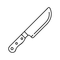 knife icon, knife line art - simple line art of knife, perfect for knife logos and icons