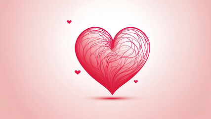 "Abstract Heart Background &ndash; Romantic Vector Design with Artistic Flair"

