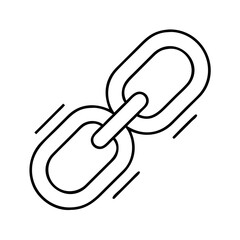 link meeting link icon, link meeting link line art - simple line art of link meeting link, perfect for link meeting link logos and icons