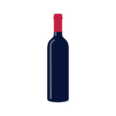 bottle of wine icon. vector illustration