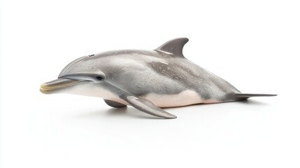 Fototapeta premium Cute dolphin isolated on white background