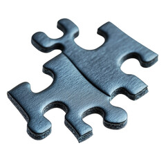 Obraz premium Puzzle Pieces Fitting Together Back isolated on a transparent background