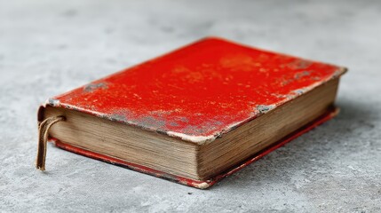 Red rectangular bookmark with rounded corners, ideal for books - stationery simple office supplies