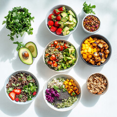 Colorful Fresh Vegetable Salad with Crisp Lettuce, Juicy Tomatoes, Crunchy Cucumber, Carrots, and a Light Olive Oil Dressing &ndash; Healthy, Vegan, and Perfect for Summer or Side Dishes