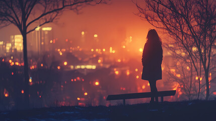 Fototapeta premium Lo-Fi music picture The background that goes well with the lo-fi music genre Generative AI