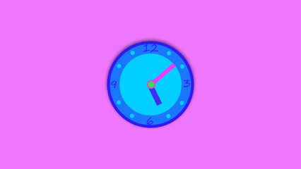 Wall clock showing time illustration. 