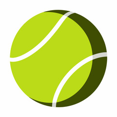 Tennis Ball silhouette vector illustration
