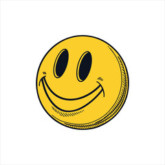 Classic Yellow Smiley Face Icon