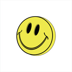 Classic Yellow Smiley Face Icon