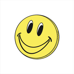 Classic Yellow Smiley Face Icon