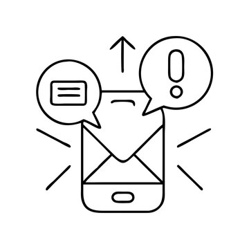 mms icon, mms line art - simple line art of mms, perfect for mms logos and icons