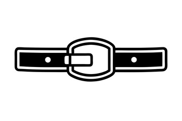 Buckle Up silhouette vector illustration