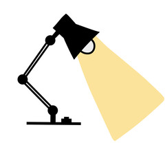 illustration vector spotlight lighting study table