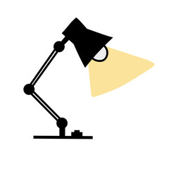 illustration vector spotlight lighting study table