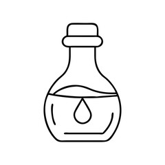 oil bottle icon, oil bottle line art - simple line art of oil bottle, perfect for oil bottle logos and icons