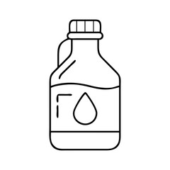 oil bottle icon, oil bottle line art - simple line art of oil bottle, perfect for oil bottle logos and icons