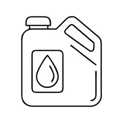 oil can icon, oil can line art - simple line art of oil can, perfect for oil can logos and icons