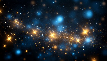 Fototapeta premium Glowing cosmic dust and stars