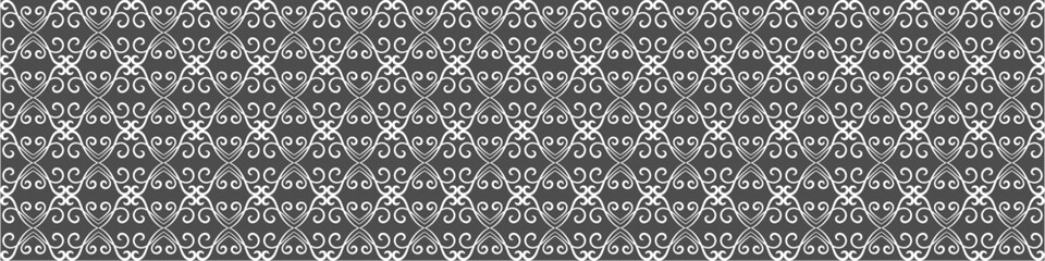 Elegant floral seamless pattern with intricate symmetrical designs. Perfect for wallpaper, fabric, textile, wrapping, background, or decorative use in digital and print projects.