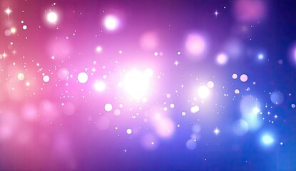 Shimmering purple and blue bokeh lights