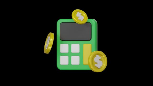 3d finance icon, Business and financial concept