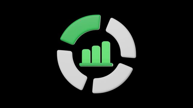 3d finance icon, Business and financial concept