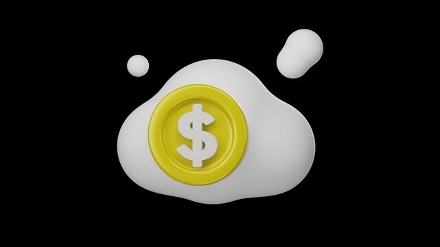 3d finance icon, Business and financial concept