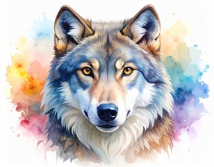 wolf portait for poster