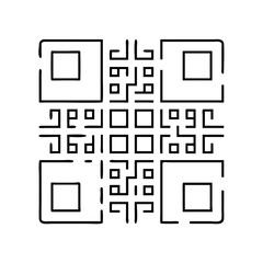 qr code generic icon, qr code generic line art - simple line art of qr code generic, perfect for qr code generic logos and icons
