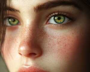 Fototapeta premium Close up portrait of young person