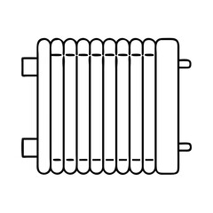 radiator icon, radiator line art - simple line art of radiator, perfect for radiator logos and icons