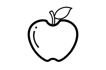 Bitten Apple silhouette vector illustration