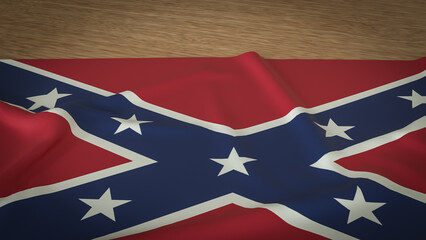 The Confederate Memorial Day flag for Holiday concept 3d Rendering..