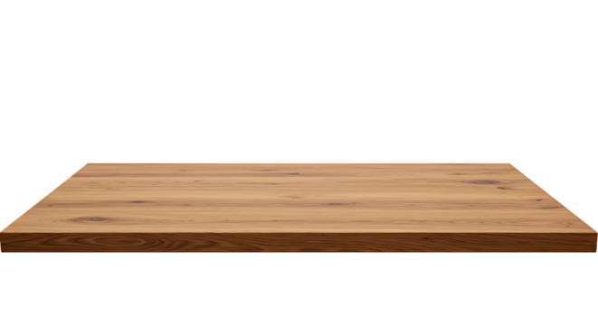 Wooden surface against a blank backdrop, suitable for product mockups and presentations