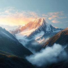 Breathtaking Sunrise Over the Majestic Mountains