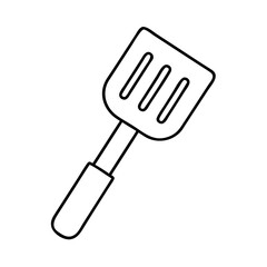 spatula icon, spatula line art - simple line art of spatula, perfect for spatula logos and icons