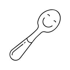 spoon icon, spoon line art - simple line art of spoon, perfect for spoon logos and icons