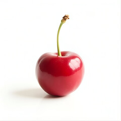 red cherry isolated on white
