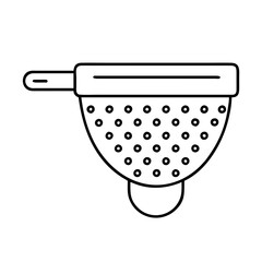 strainer icon, strainer line art - simple line art of strainer, perfect for strainer logos and icons