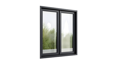 Obraz premium A realistic rendering of a smart window with adjustable tinting, isolated on Transparent background.